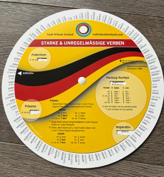 German Irregular Verb Wheel | Verb Wheels Ireland