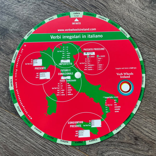 Italian Irregular Verb Wheel | Verb Wheels Ireland