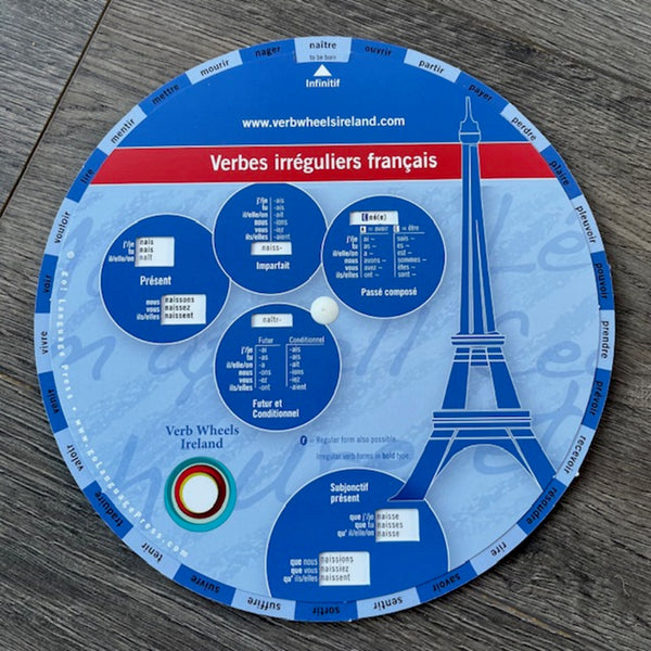 French Irregular Verb Wheel | Verb Wheels Ireland